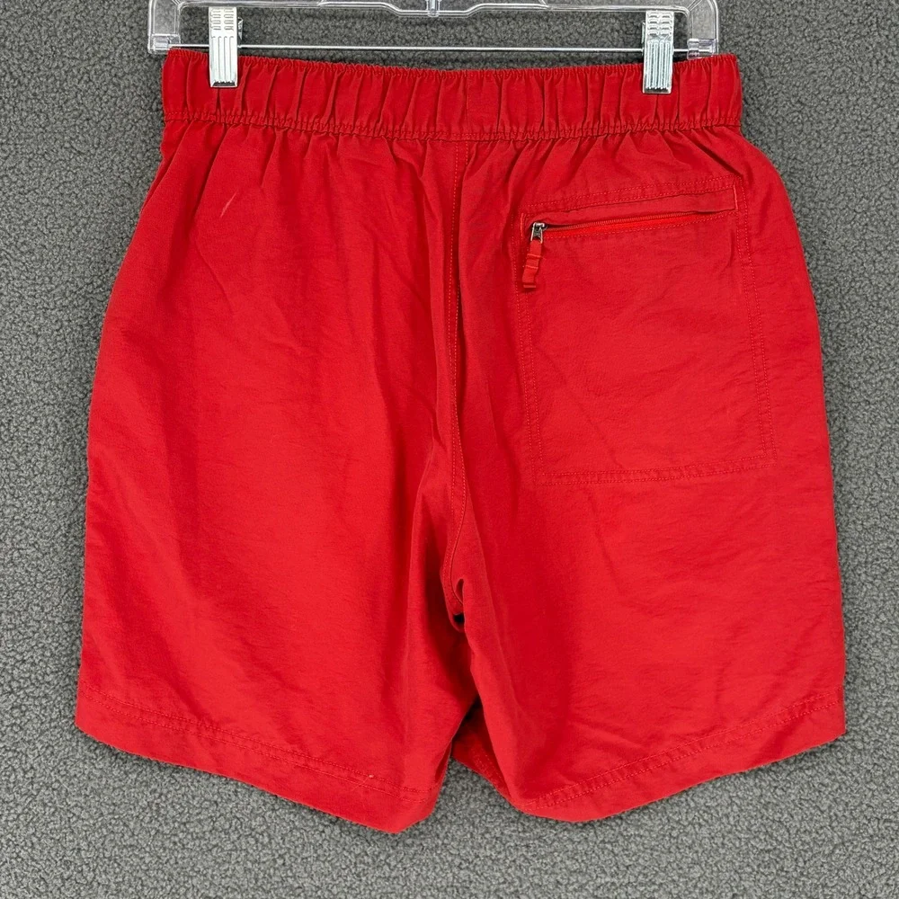 The North Face Mens Class V Belted Shorts Red Nylon Hiking Water Small
